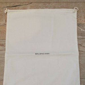 Authentic Balenciaga 14"X18" Cotton Drawstring Dust Bag Made in Italy